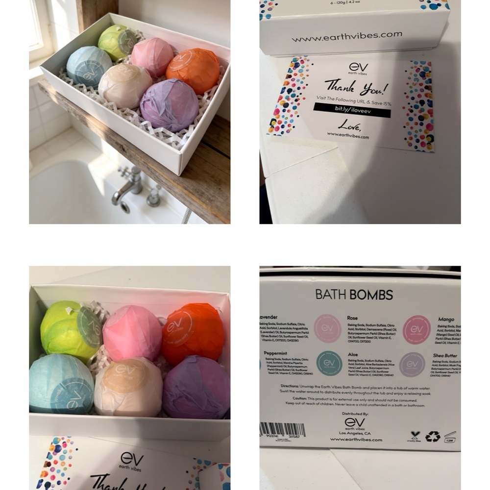 Bath Bomb Gift Set — Assorted Pastel Bath Bombs
